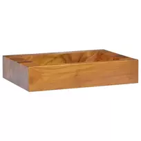 Praustuvas, 50x35x10cm, tikmedžio medienos masyvas