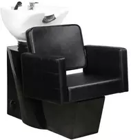 Activeshop Kirpyklos plautuvė GABBIANO PROFESSIONAL HAIRWASHER CHAIR ANKARA Juodas BASE Juodas SEAT Baltas