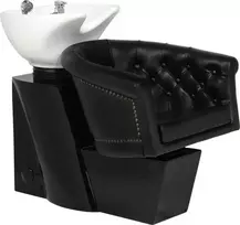 Activeshop Kirpyklos plautuvė GABBIANO PROFESSIONAL HAIRWASHER LONDON GOLDEN ARCH Juodas