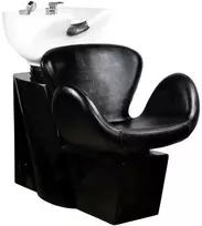 Activeshop Kirpyklos plautuvė GABBIANO PROFESSIONAL HAIRWASHER AMSTERDAM ROUND Juodas SEAT