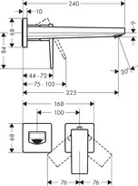 Potinkinis praustuvo maišytuvas Hansgrohe Metropol 32526000