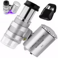 Mikroskopas Jeweller's loupe microscope 60x led uv professional