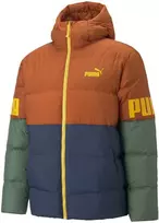 Puma Striukė Vyrams Power Hoode Down Puff Oranžinis Žalias Mėlyna 849335 64