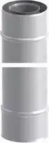 Jeremias vamzdis 60/100 mm baltas 1 m (TWIN02060/100)