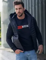 Juodas vyriškas džemperis Autoritetas