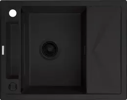Deante granitinė virtuvinė plautuvė su magnetais Deante Magnetic ZRM N11A, Nero