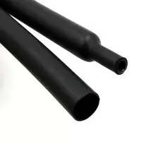 Oem Termovamzdelis 3 / 1 su klijais 6.4mm juodas 1m