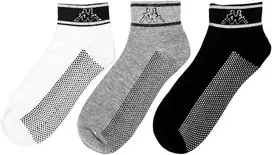 Kappa Kojinės 3Pcs Pilkas Baltas Juodas 311CK2W