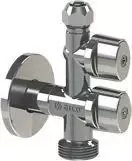 Arco Combi Mac kampinis vožtuvas be veržlės, apsaugantis nuo kalkių 1/2''x3/8''x3/4'' (COMB5MAC)