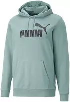 Puma Džemperis Vyrams Ess Big Logo Hoodie Žalias 586687 75