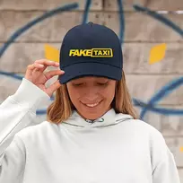 Unisex kepurė tamsiai mėlyna Faxe Taxi