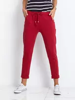 Basic Feel Good Sportinės kelnės-RV-DR-3589.06X-bordo