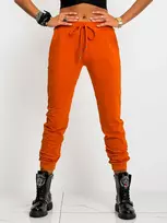 Basic Feel Good Sportinės kelnės - RV-DR-5040.07X - tamsiai oranžinės spalvos