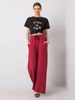 Basic Feel Good Sportinės kelnės-RV-DR-6262.03X-bordo
