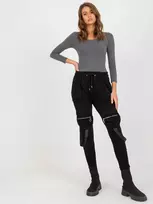 Ex Moda Sportinės kelnės-EM-DR-ES-21-595.23-juodos