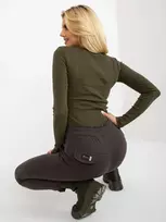 Relevance Sportinės kelnės - RV-DR-8369.89P - tamsi chaki