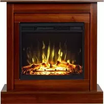 AFLAMO VIGO WALNUT 2D pastatomas elektrinis židinys su apdaila