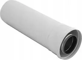 SpiroFlex 80/125 baltas dvisienis vamzdis - 0,5 m DVISIIENĖS Baltas VAMZDIS 0,5 M