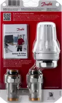 Danfoss 2 dalių paprastas komplektas - RAE-K galvutė, VKO DANFOS pajungimo modulis KERMI,KORADO,KORAD,PURMO,RADSON,STELRAD radiatoriai