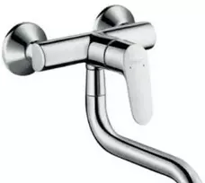Hansgrohe virtuves izlietnes maisītājs Focus M41 1jet, no sienas, hroms