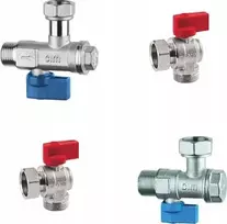 Top-Therm Universalus kampinių vožtuvų komplektas dujiniams katilams su filtrais (4 vnt. 3/4 "vožtuvai)
