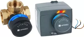 Afriso ProClick valdymo rinkinys: 4-way sukamasis maišymo vožtuvas ARV 484 ProClick, su elektriniu vykdikliu ARM 343 ProClick (TG.AF-1348444)