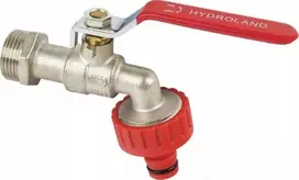Hydroland ZAWÓR CZERP.KULOWY 3/4" Z DŁAWIKIEM I SZYBKOZŁĄCZKĄ DO WĘŻA OGRODOWEGO Z-CZ20.ZŁ // ZKC-20-R-H/ZŁ