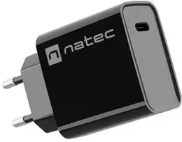 NATEC USB įkroviklis Ribera USB-C 20W Power Delivery juodas