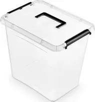 ORPLAST Sandėliavimo talpyklA ORPLAST Paprasta dėžutė, 30l, rankena, skaidri