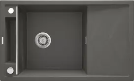 Deante granitinė virtuvinė plautuvė su magnetais Deante Magnetic ZRM T113, Anthracite