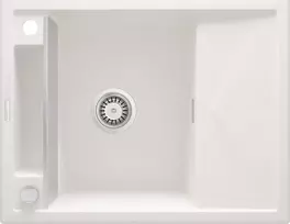 Deante granitinė virtuvinė plautuvė su magnetais Deante Magnetic ZRM A11A, Alabaster