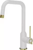 Stalo baterija Quadron Natalie Q LINE Plienas Q stovi baltas su aukso gatavų elementų (84818011)