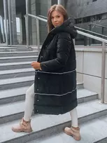 Moteriška juoda žieminė striukė Diane