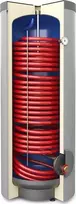 Galmet Šilumokaitis šilumos siurbliams, kurių spiralinė ritė 3,8 m2, emaliuotas, stovi - poliuretanas, PVC - SGW (S) Tower Grand 400