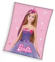 MCU Koc narzuta su mikrofibry 150x200 Barbie lalka rožinė 4173 C23