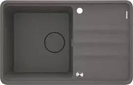 Granitinė virtuvinė plautuvė Deante Momi, ZKM_T113, Anthracite metallic