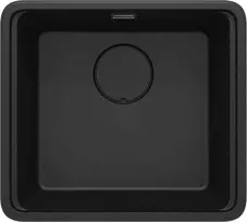 Granitinė virtuvinė plautuvė Deante Momi, ZKM_G10A, Metallic graphite