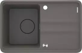 Granitinė virtuvinė plautuvė Deante Momi, ZKM_T11A, Anthracite metallic