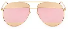 Eu Sandelis Veidrodiniai Aviator akiniai nuo saulės - Rose Gold OK88WZ1