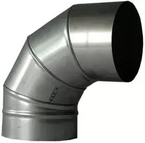 Kaminų alkūnė WADEX 116, D150 mm 90°