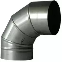 Kaminų alkūnė WADEX 116, D180 mm 90°