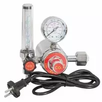 Weldman šildomas reduktorius su rotometru AR/CO2 21,8mm 220v