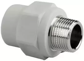 Sanitas Tarpmovė 23.2020B PPR, 20 mmx1/2" metal. išor. sriegis