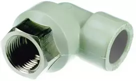 Sanitas Alkūnė 26.2520A PPR, 25 mm x1/2″ vidinis sriegis