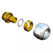 HERZ VUA-50 DE LUXE 22mm jungtis, d16 plastikiniam vamzdžiui