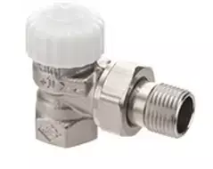 Imi Heimeier Radialinis termoventilis, kampinis V-exact II ET15 (1/2")