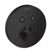 Hansgrohe termostata ShowerSelect S virsapmetuma daļa, ar 2 izejām, matēta melna