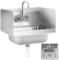 Royal Catering Virtuvinis rankinis praustuvas pagamintas iš nerūdijančio plieno, plotis 43,5 cm