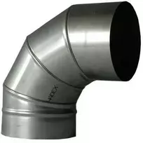Kaminų alkūnė WADEX 116, D100 mm 90°