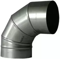 Kaminų alkūnė WADEX 116, D160 mm 90°